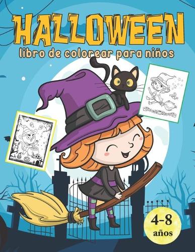 Halloween libro de colorear para niños 4-8 años