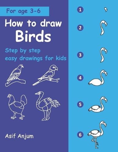 How to draw Birds: Step by step easy drawings for kids