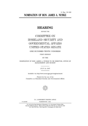 Nomination of Hon. James A. Nussle