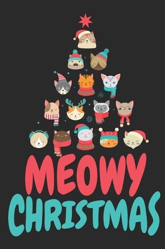 Meowy Christmas: Blank Lined Notebook for Cat Lovers and Pet Owners