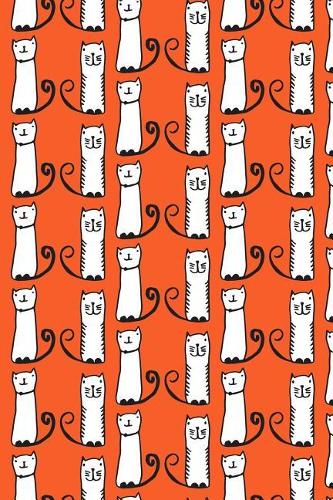 Journal Notebook For Cat Lovers Funny Tall Cats Pattern 7