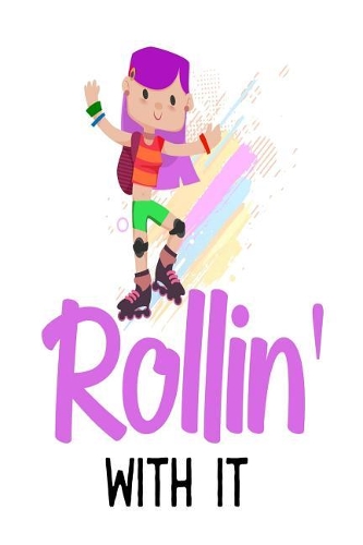 Rollin' With It: Cute Rollerblade Girls Gift Notebook