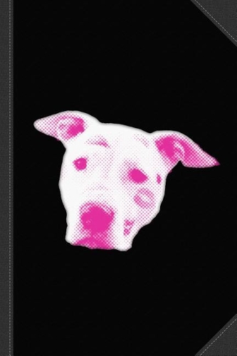 Pink Pitbull Head Journal Notebook