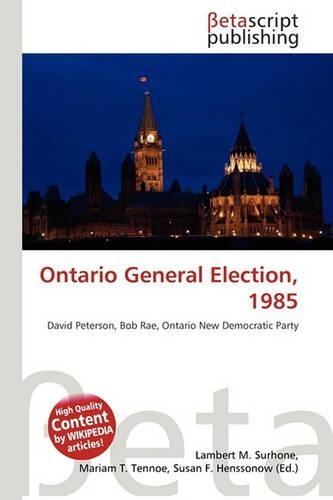 Ontario General Election, 1985