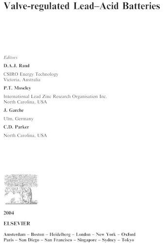 Valve-Regulated Lead-Acid Batteries