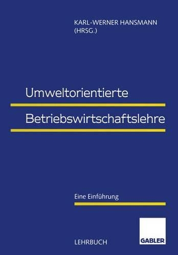 Umweltorientierte Betriebswirtschaftslehre
