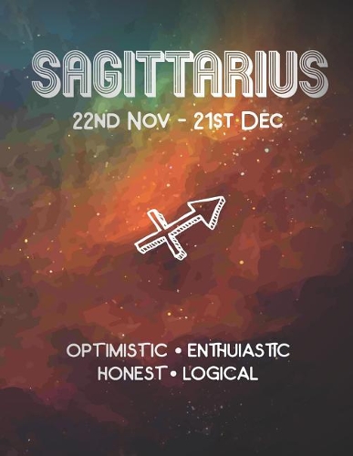 Sagittarius: Zodiac Sign Journal Notebook. Colorful Space Galaxy Nebula Cover 8.5 x 11 110 Pages Lined Journal Paper