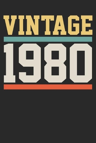 Notebook: 1980 Dot Grid 6x9 120 Pages