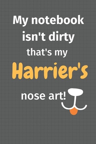 My notebook isn't dirty that's my Harrier's nose art