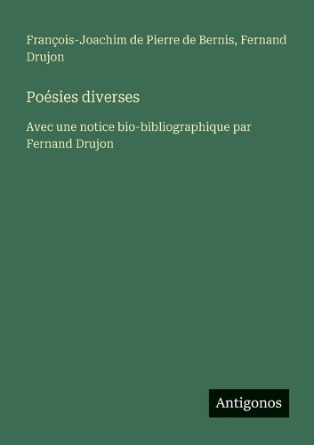 Poésies diverses