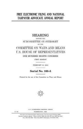 Free Electronic Filing and National Taxpayer Advocate Annual Report