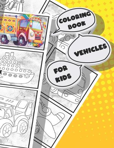 coloring book vehicles for kids