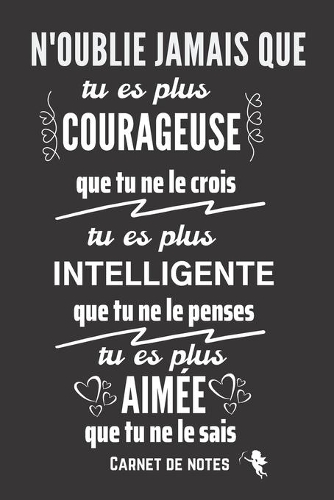 N'Oublie Jamais Que Tu Es Plus Intelligente Que Tu Ne le Penses: Excellente idée de Cadeau (anniversaire, noël, célébration, réconciliation... ) assez originale Pour Femme - citation positive - Démarquez-vous avec