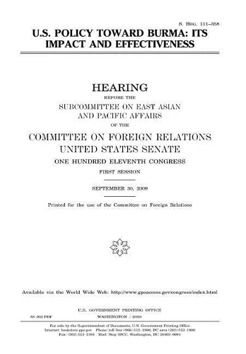 U.S. Policy Toward Burma