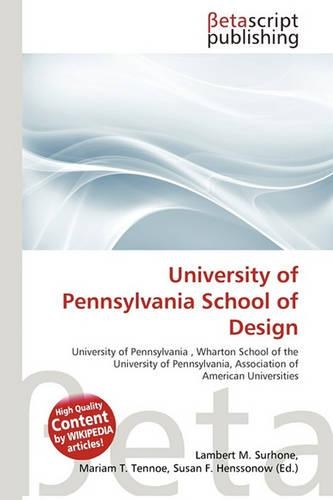 University of Pennsylvania School of Design: (English)