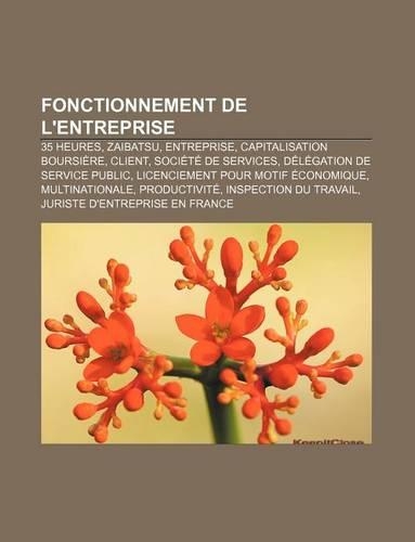 Fonctionnement de L'Entreprise