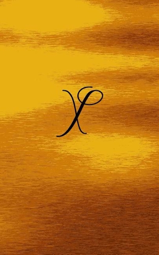 X: Personalized Monogram Diary, 5x8, Blank With Numbered Pages