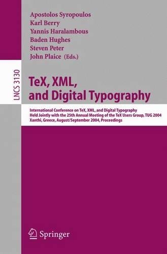 Tex, XML, and Digital Typography