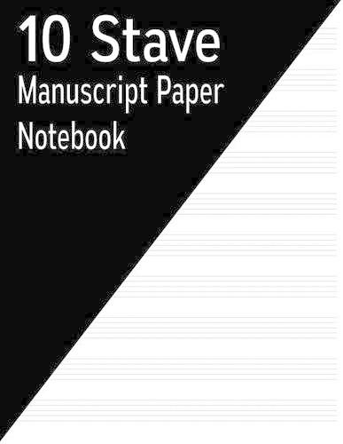 10 Stave Manuscript Paper Notebook