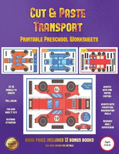 Printable Preschool Worksheets (Cut and Paste Transport)
