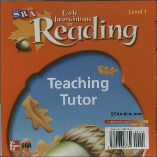EARLY INTERVENTIONS IN READING 1 - TEACHING TUTOR CD-ROM