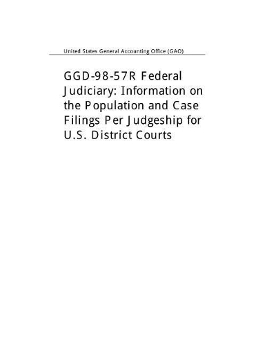 Ggd-98-57r Federal Judiciary