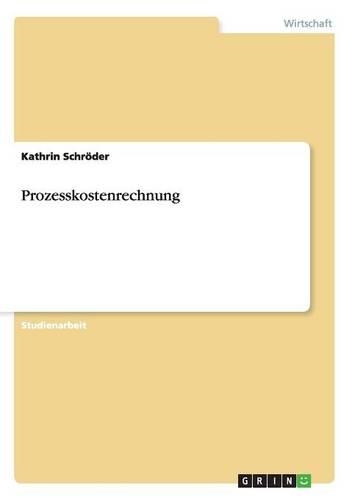 Prozesskostenrechnung: (German)