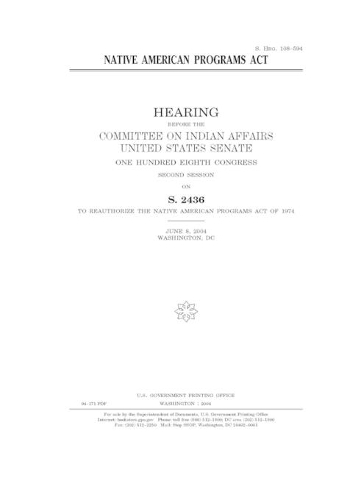 Native American Programs Act