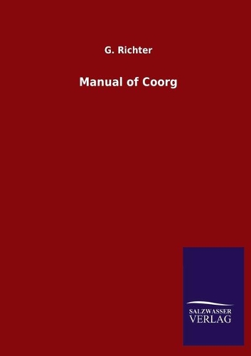 Manual of Coorg