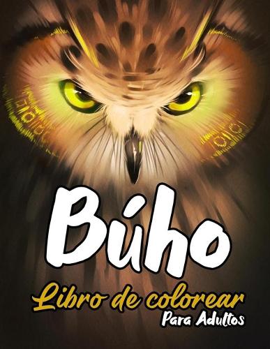 Búho libro de colorear para adultos