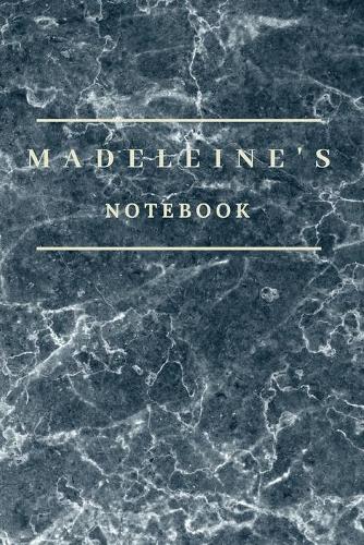 Madeleine's Notebook: Personalised Custom notebook for Madeleine: Beautiful marble effect notebook notepad jotter - makes a special personal gift and present for Madelein