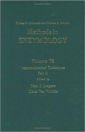 Immunochemical Techniques, Part C: Volume 74(Volume 74 Methods in Enzymology)