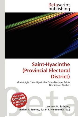 Saint-Hyacinthe (Provincial Electoral District): (English)