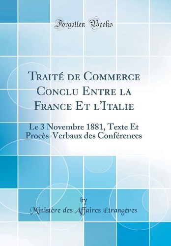 Traité de Commerce Conclu Entre La France Et l'Italie