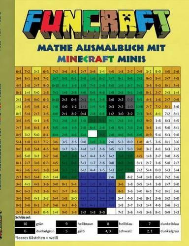 Funcraft - Mathe Ausmalbuch Minecraft Minis (Cover Zombie): (German)