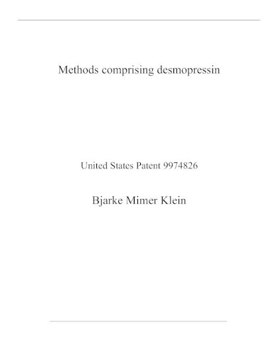 Methods comprising desmopressin