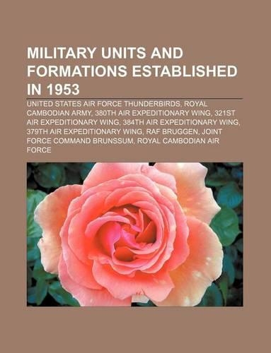 Military Units and Formations Established in 1953