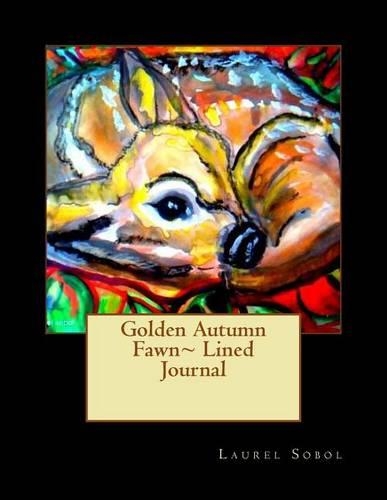 Golden Autumn Fawn Lined Journal