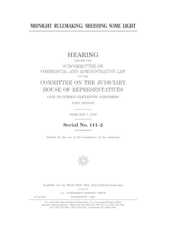 Midnight rulemaking: shedding some light