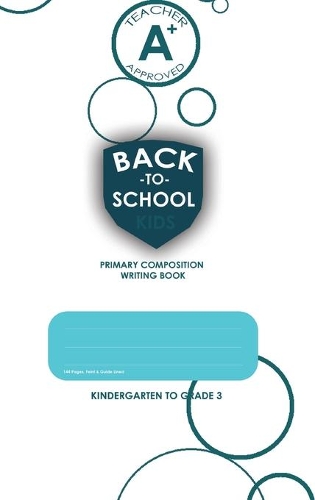 (White) Back To School, Primary Composition Writing Book, Blank Write-in Notebook.