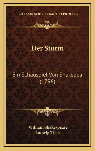 Der Sturm: Ein Schauspiel Von Shakspear (1796)