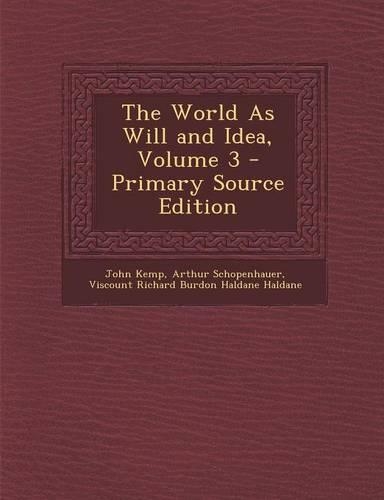 The World as Will and Idea, Volume 3