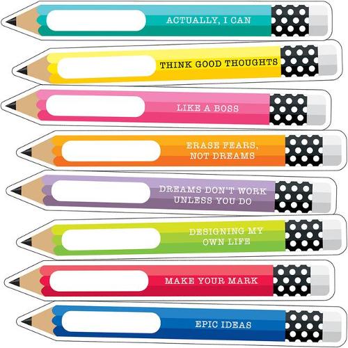 Hello Sunshine Motivational Pencils Cutouts