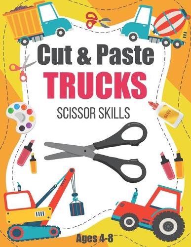 Cut and Color Trucks Scissor Skills