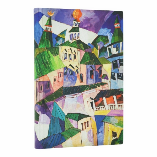 St. Petersburg (Lentulov’s Cityscapes) Mini Lined Softcover Flexi Journal (Elastic Band Closure)