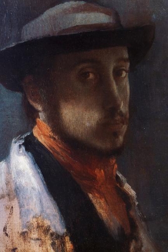 Edgar Degas 1858 Self Portrait in a Soft Hat Journal: Take Notes, Write Down Memories in this 150 Page Lined Journal