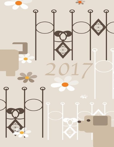 2017 The Dogs Dream of Flowers Monthly Academic Planner