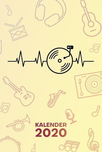 Kalender 2020: A5 Party Terminplaner für Disc Jockey mit DATUM - 52 Kalenderwochen für Termine & To-Do Listen - DJ Herzschlag Terminkalender Heartbeat DJ Jahreskal