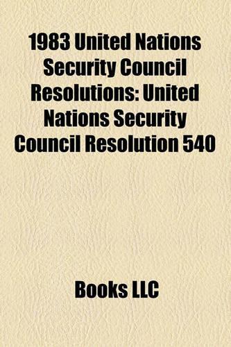 1983 United Nations Security Council Resolutions