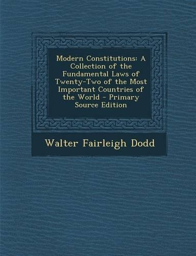 Modern Constitutions